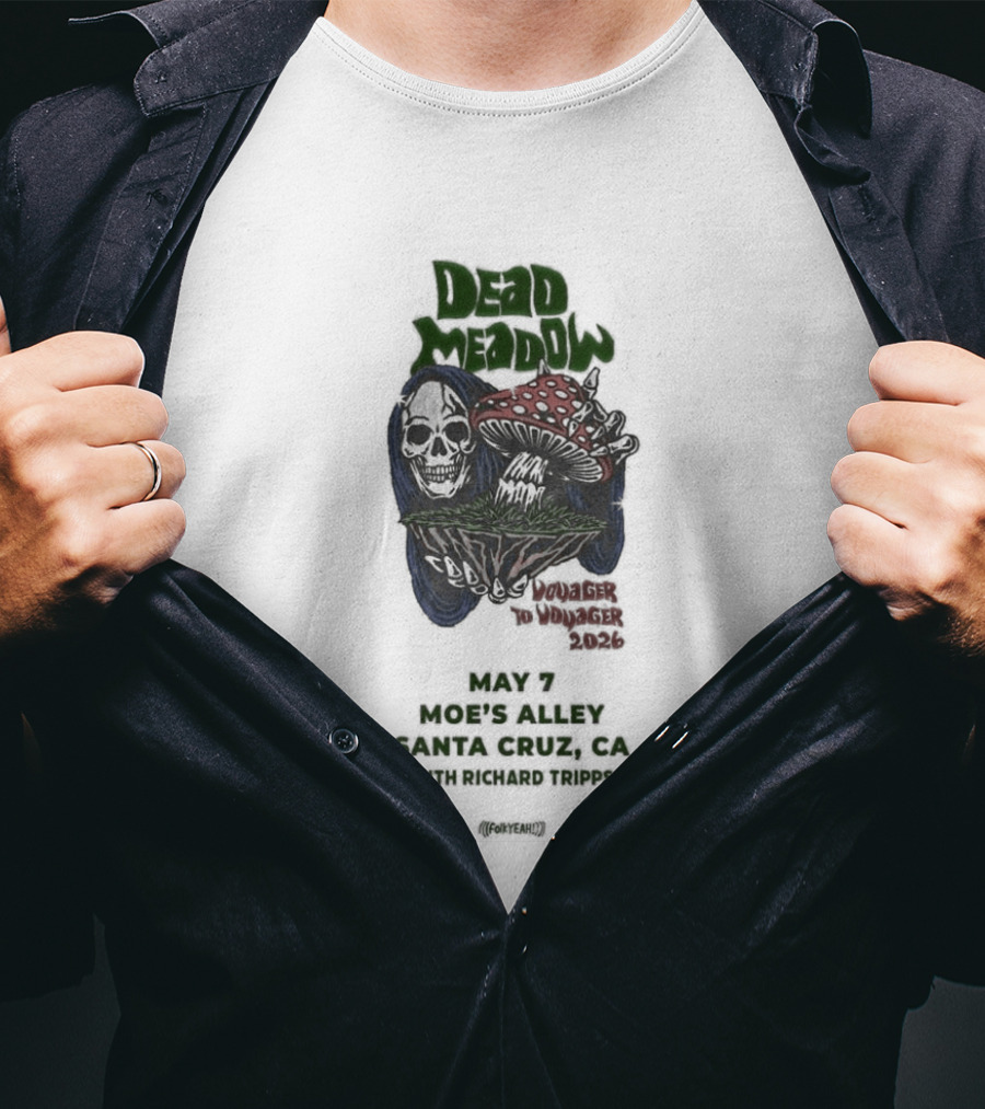 Dead Meadow May 7 2026 Live At Moe's Alley Santa Cruz CA What Tomorrow Brings Tour T-Shirt