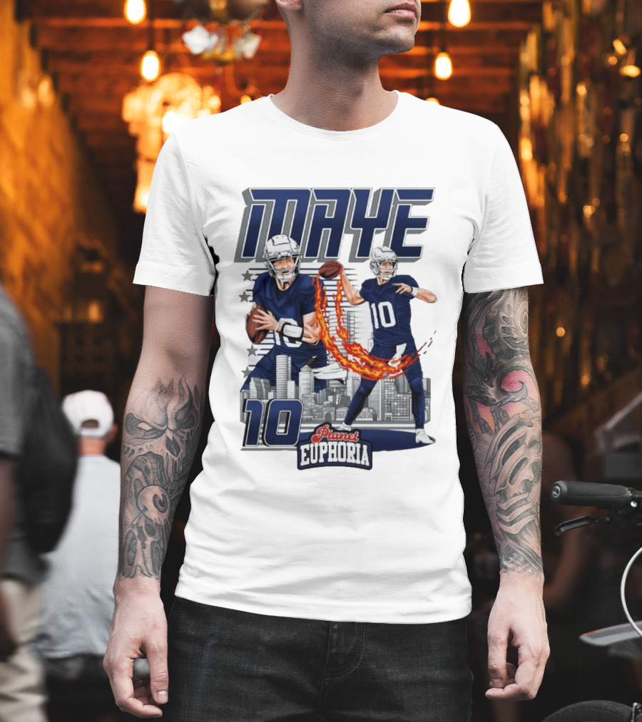 Maye 10 City's Hope Planet Euphoria Football Quarterback T-Shirt