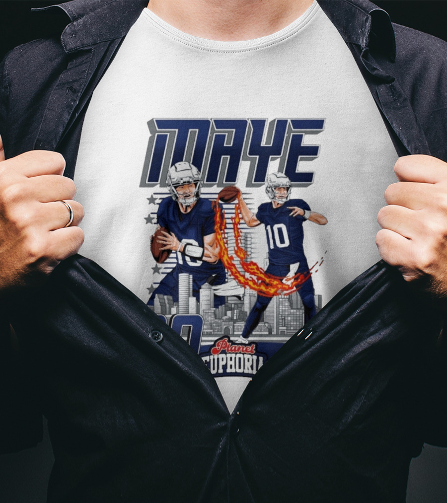 Maye 10 City's Hope Planet Euphoria Football Quarterback T-Shirt