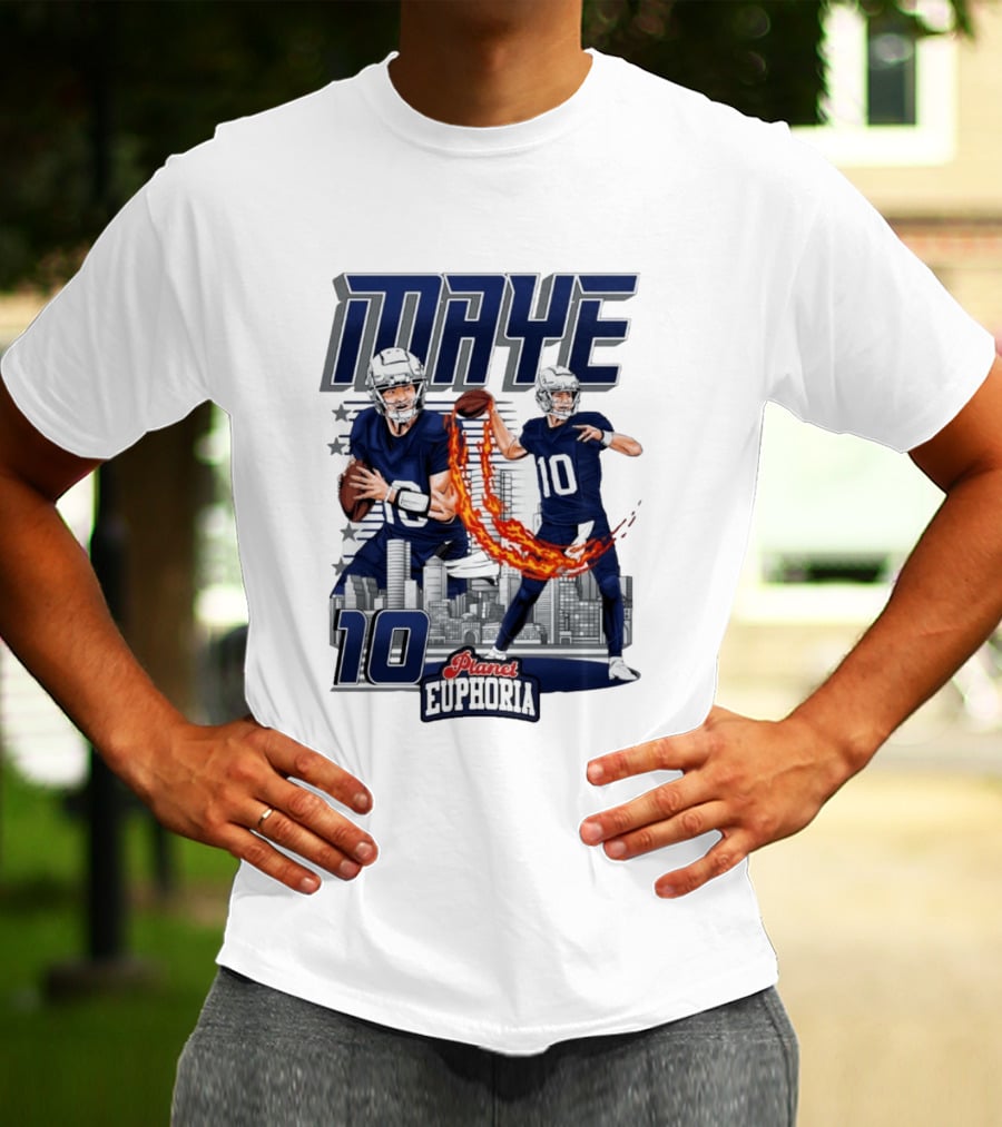 Maye 10 City's Hope Planet Euphoria Football Quarterback T-Shirt