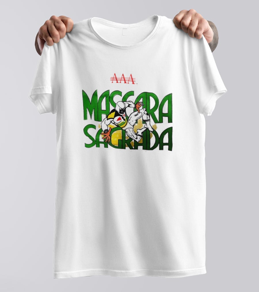 Máscara Sagrada AAA Lucha Libre Mexican Wrestling Hero T-Shirt
