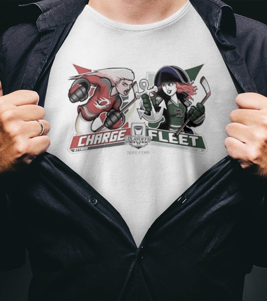 Ottawa Charge Vs Boston Fleet Walter Cup 2026 Head To Head Showdown T-Shirt
