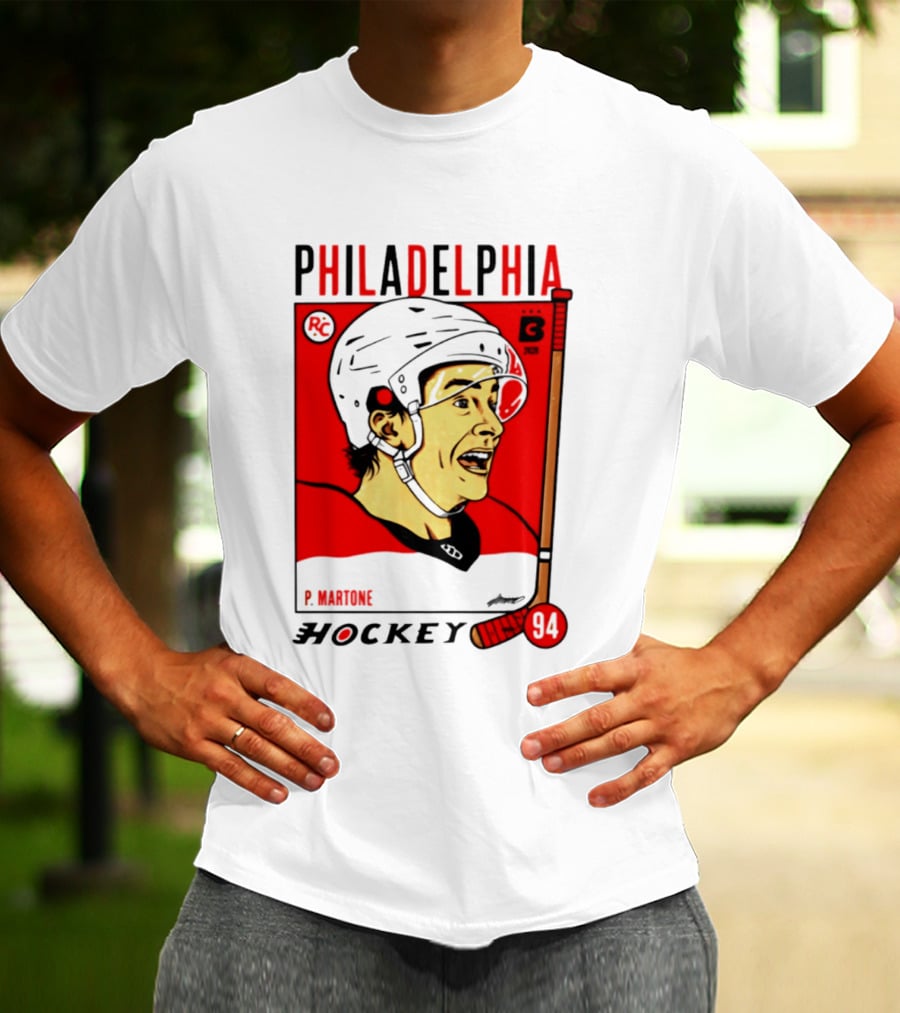 Philadelphia Flyers P Martone 94 Hockey Player T-Shirt