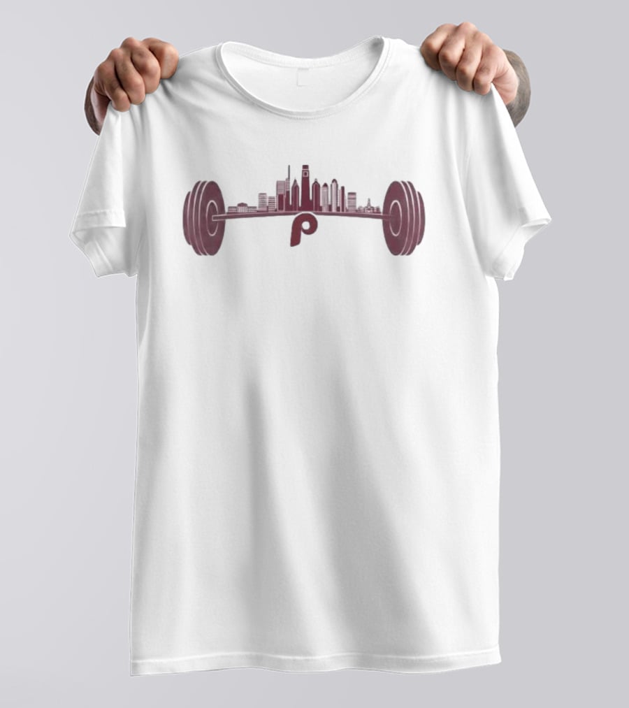 Philadelphia Phillies Philly Strong Skyline Barbell Series T-Shirt