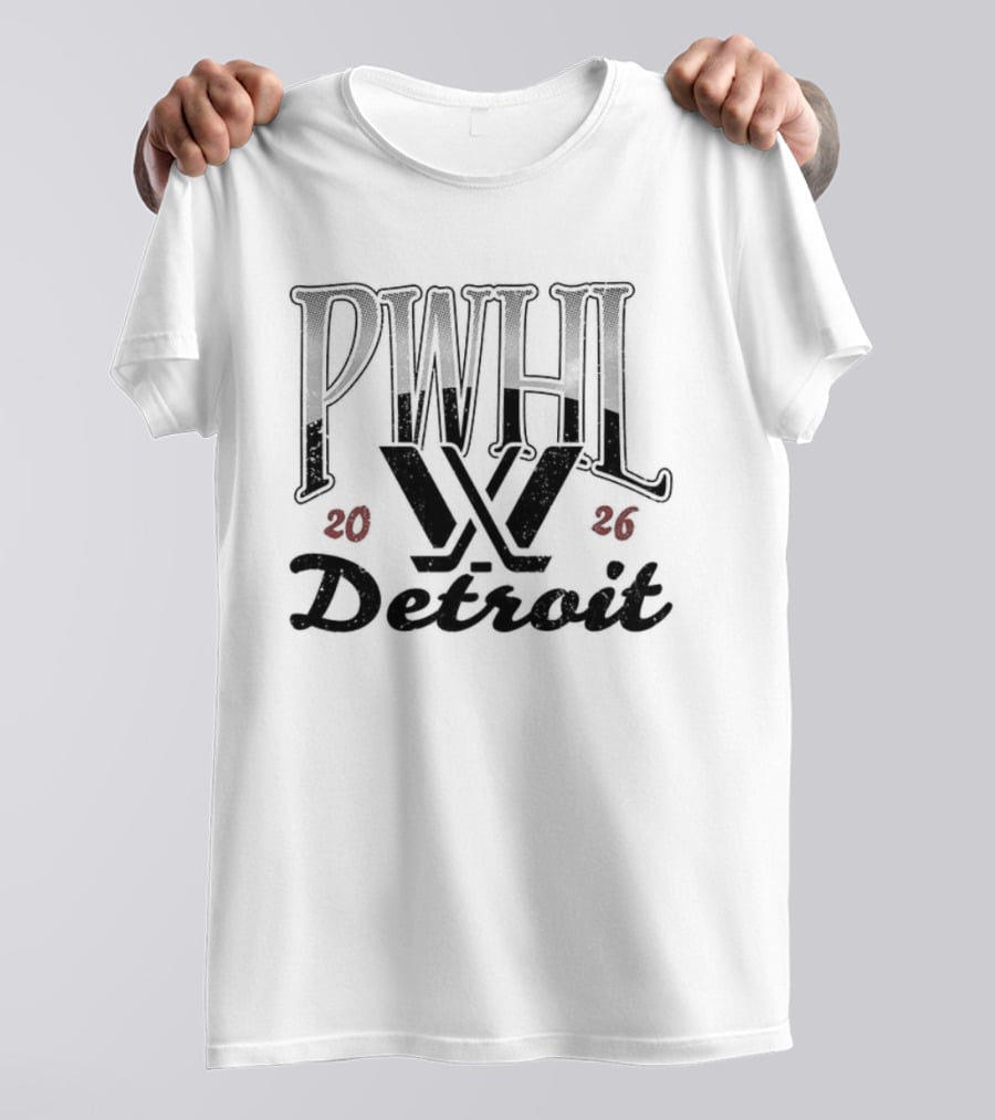PWHL Detroit Hockey Est 2026 Stadium T-Shirt