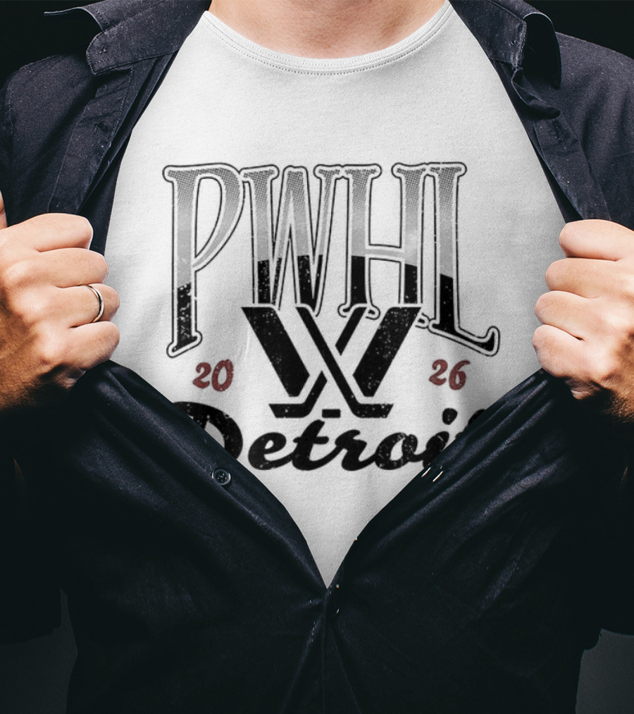 PWHL Detroit Hockey Est 2026 Stadium T-Shirt