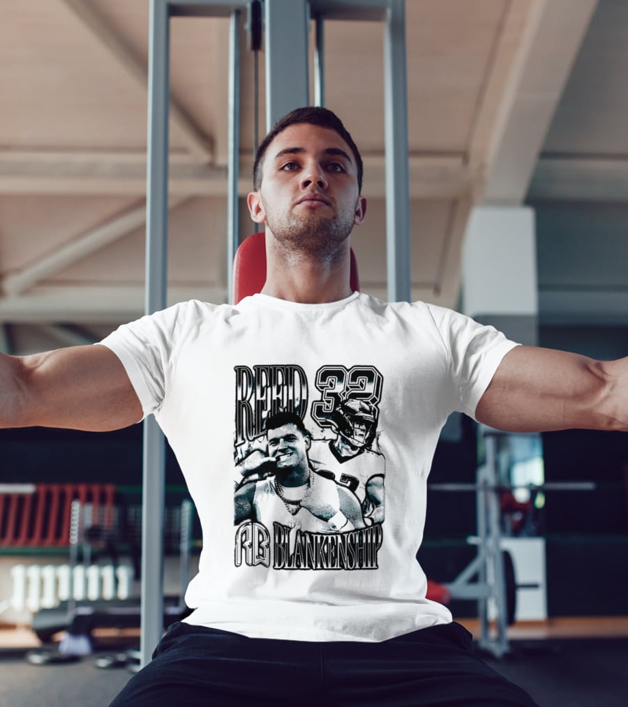 Reed Blankenship 32 Eagles Player Collage T-Shirt