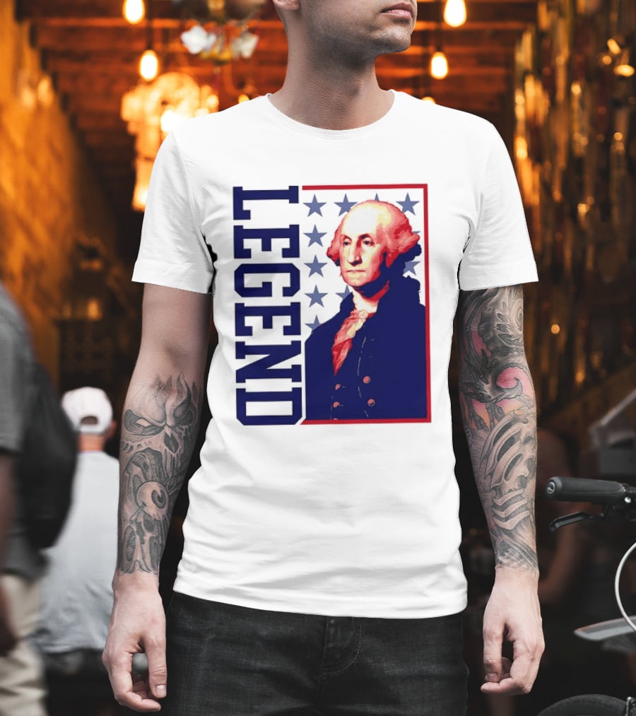 Legend George Washington 250th Anniversary America Freedom T-Shirt