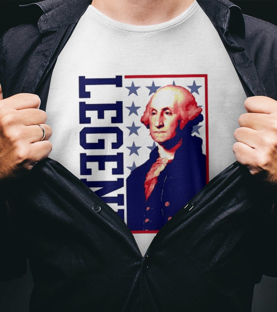 Legend George Washington 250th Anniversary America Freedom T-Shirt