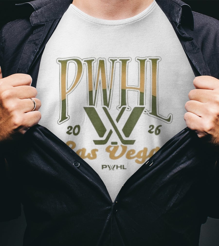 PWHL 2026 Las Vegas Hockey Essentials T-Shirt