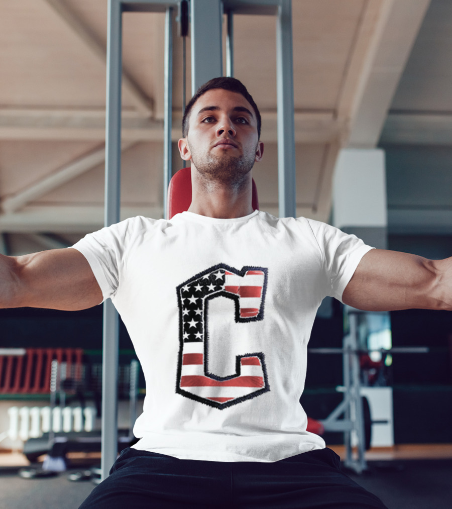 Cleveland Guardians American Flag Hat 2026 Patriotic Giveaway T-Shirt