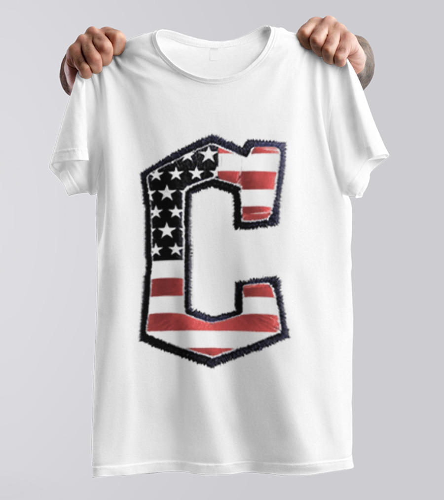 Cleveland Guardians American Flag Hat 2026 Patriotic Giveaway T-Shirt