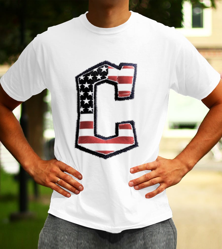 Cleveland Guardians American Flag Hat 2026 Patriotic Giveaway T-Shirt