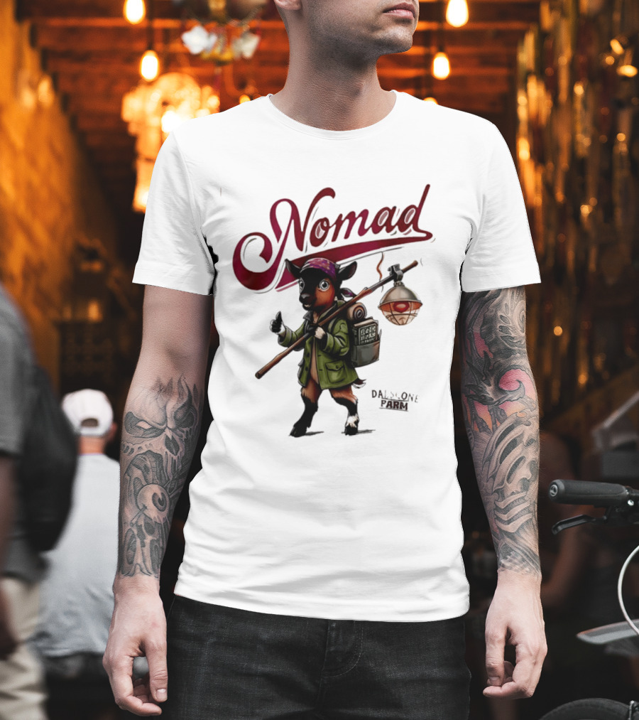 Dalscone Nomad Adventurous Goat Trekker With Lantern T-Shirt