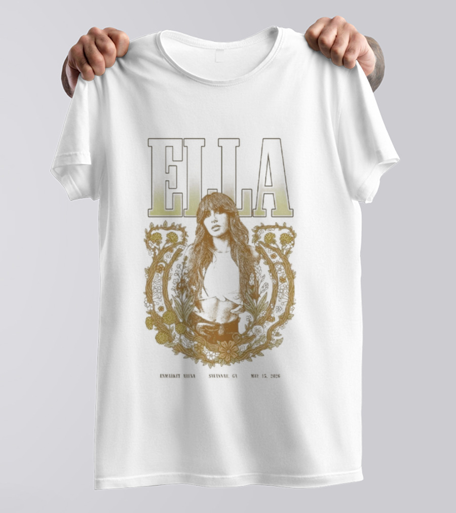 Ella Langley Enmarket Arena Savannah Georgia May 15 2026 Dandelion Tour T-Shirt