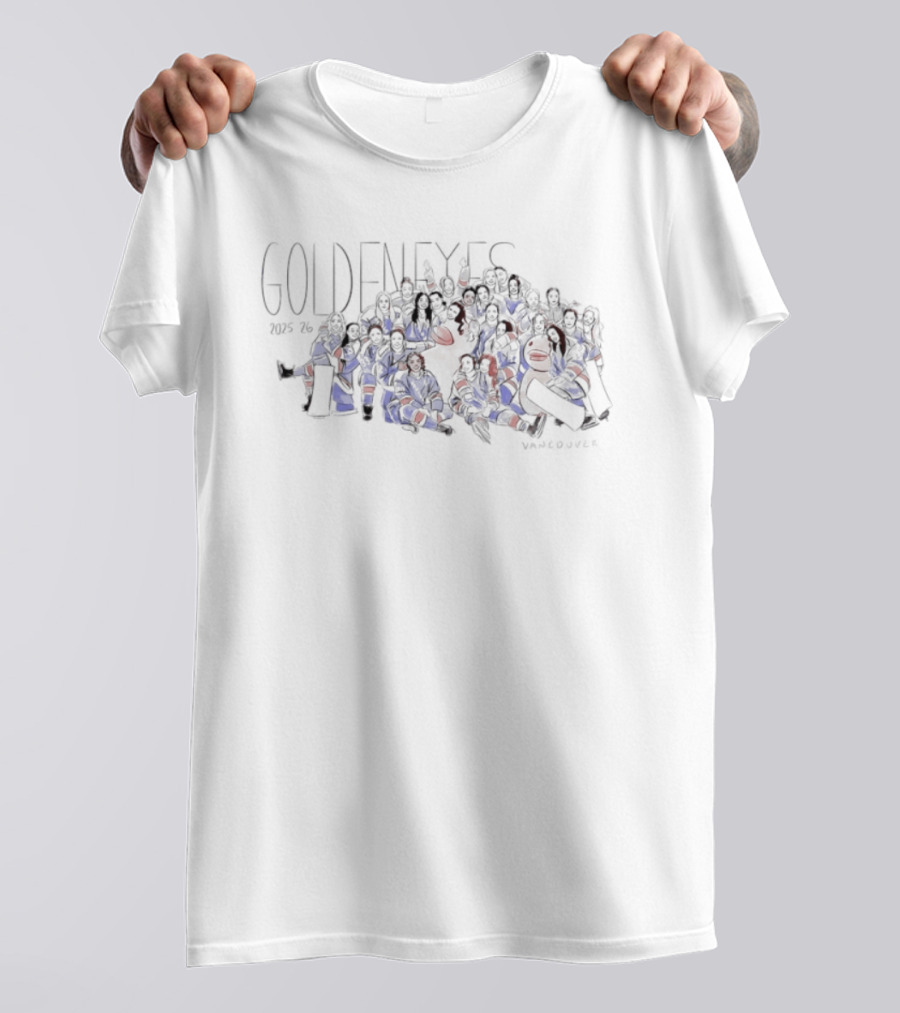 Vancouver Goldeneyes 2025 26 Professional Women's Hockey Team T-Shirt