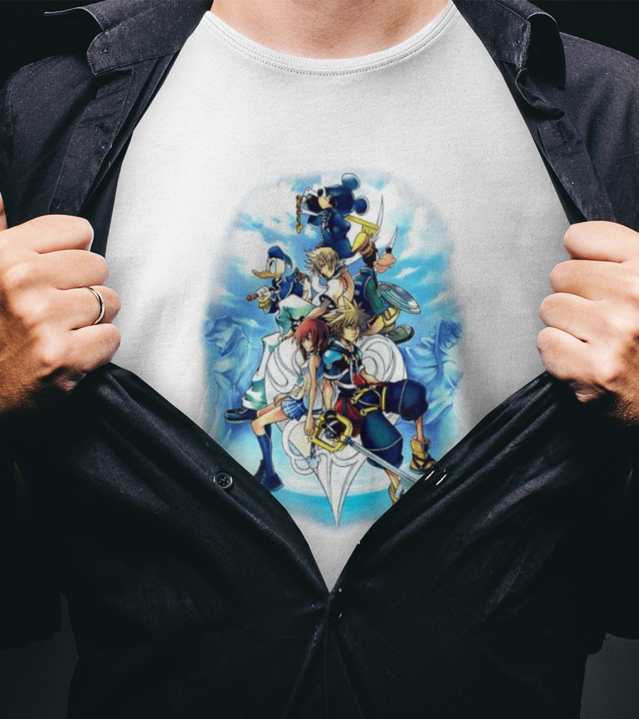 Kingdom Hearts 2 Disney Characters Adventure Ensemble T-Shirt