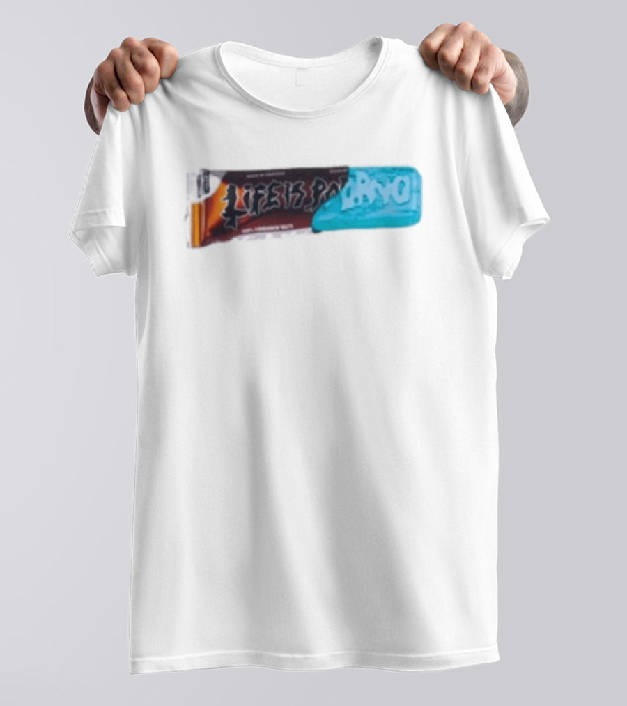 Life Is Porno Protein Bar Wrapper T-Shirt