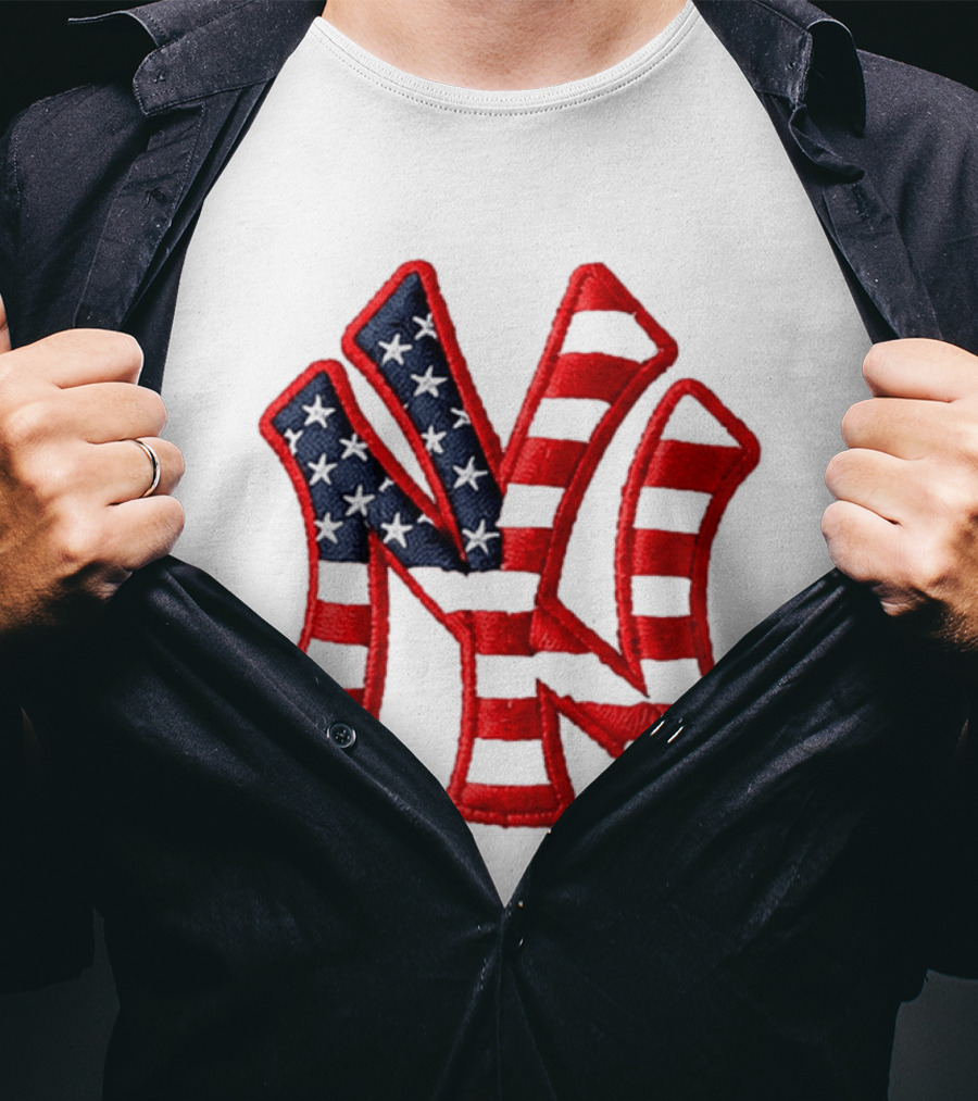 Yankees 4th Of July Stars And Stripes NY 2026 Giveaway T-Shirt