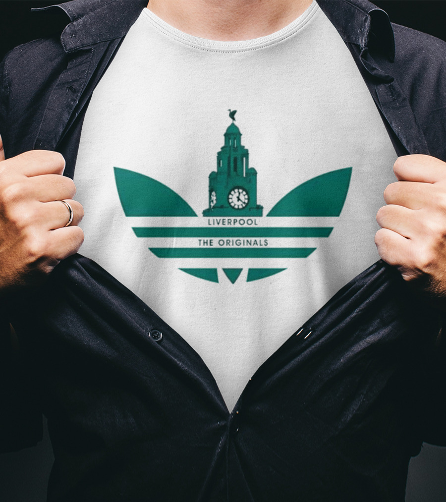 Liverpool The Originals Liver Building Wings T-Shirt