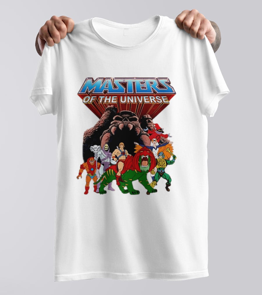Masters Of The Universe He Man Skeletor Battle Cat Teela Beast Man Man At Arms Orko Animation Characters T-Shirt