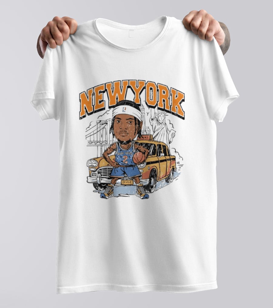 New York Knicks Deuce Taxi Miles McBride 2 Basketball Player T-Shirt