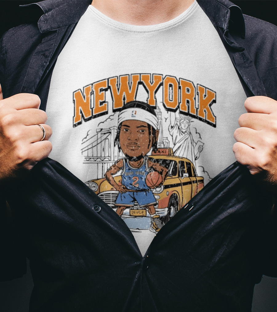 New York Knicks Deuce Taxi Miles McBride 2 Basketball Player T-Shirt