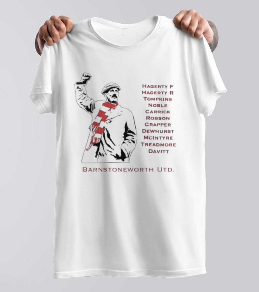 Barnstoneworth United Football Legends Players Ramsay Ackroyd Taylor Edwards T-Shirt