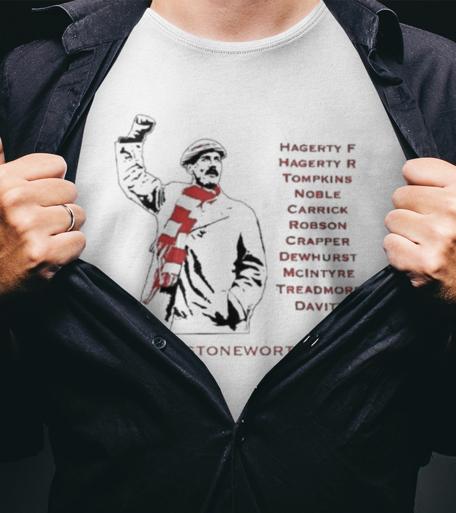 Barnstoneworth United Football Legends Players Ramsay Ackroyd Taylor Edwards T-Shirt