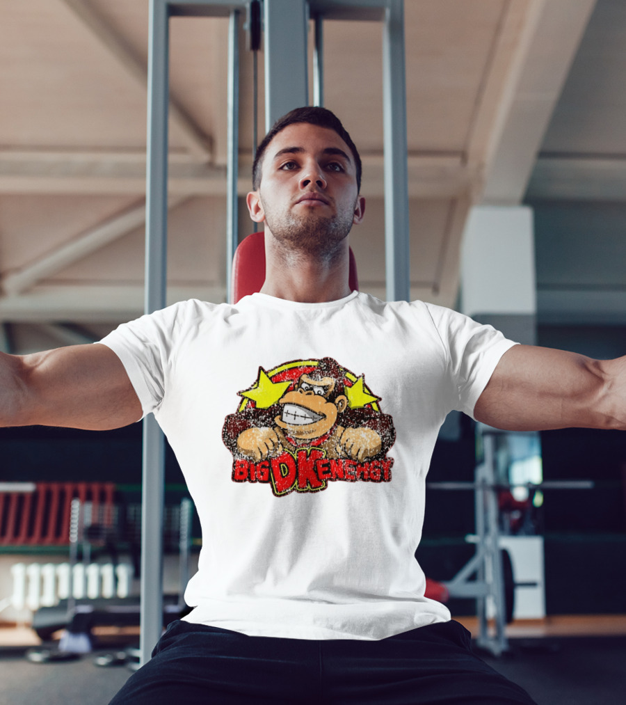 BIG DK Energy Retro Style Gaming Ape T-Shirt