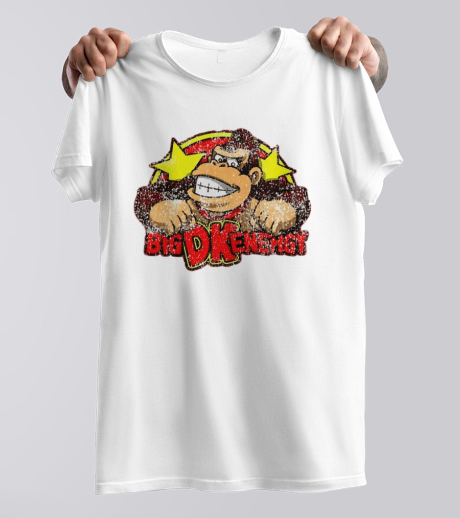 BIG DK Energy Retro Style Gaming Ape T-Shirt