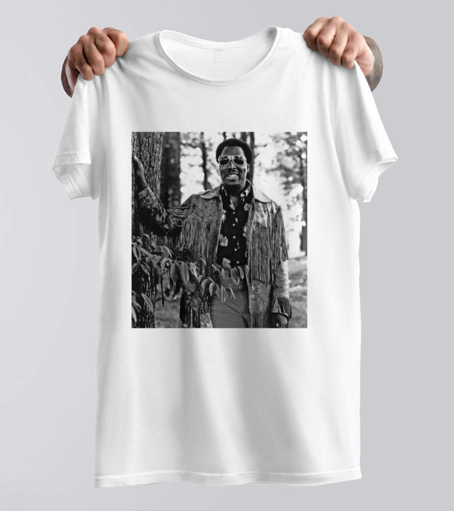 Clarence Carter Singer Fringe Jacket And Sunglasses Outdoors T-Shirt