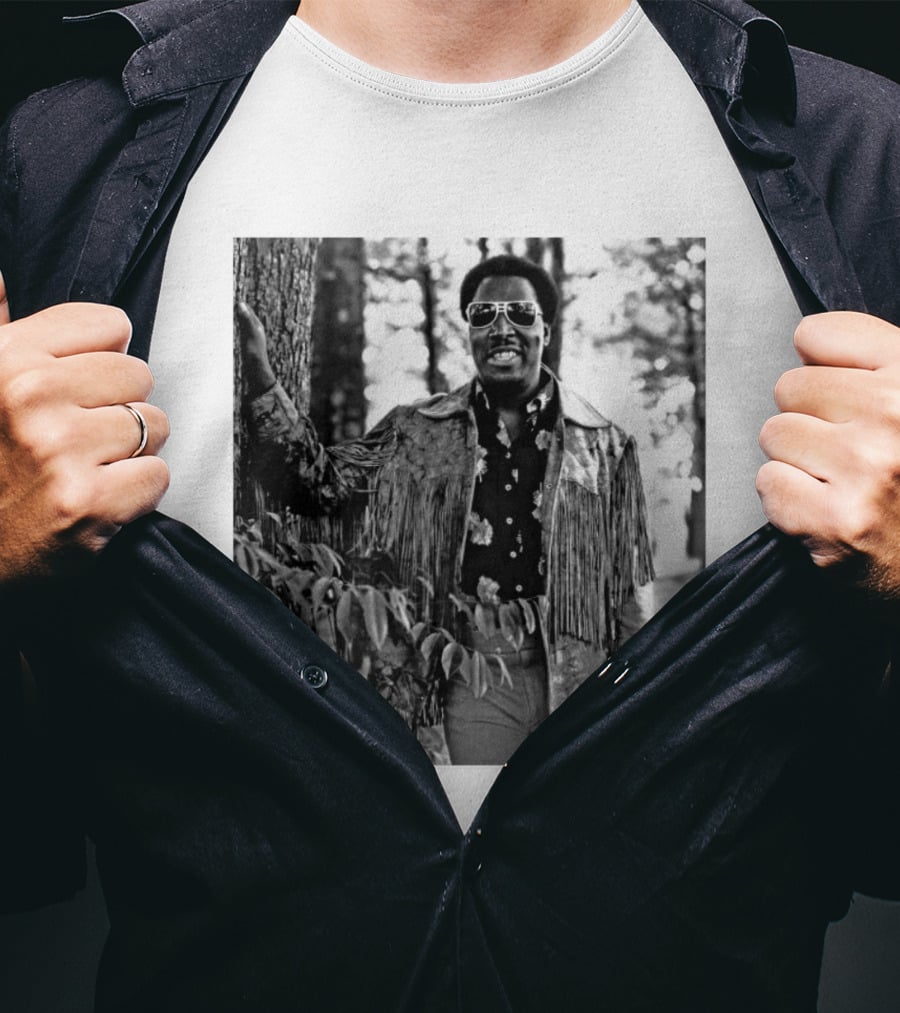 Clarence Carter Singer Fringe Jacket And Sunglasses Outdoors T-Shirt