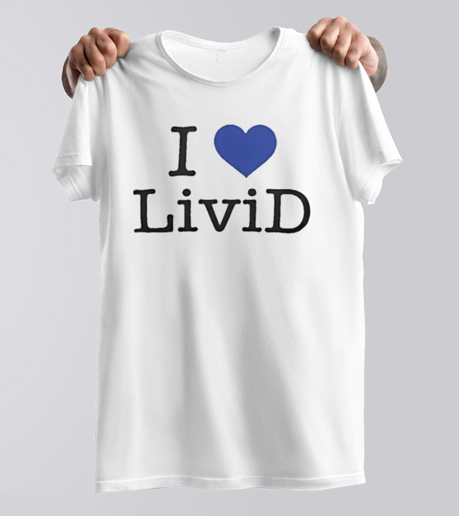 Dan Abrams Wearing I Heart LiviD T-Shirt