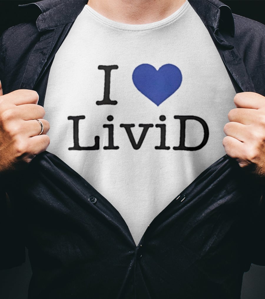 Dan Abrams Wearing I Heart LiviD T-Shirt