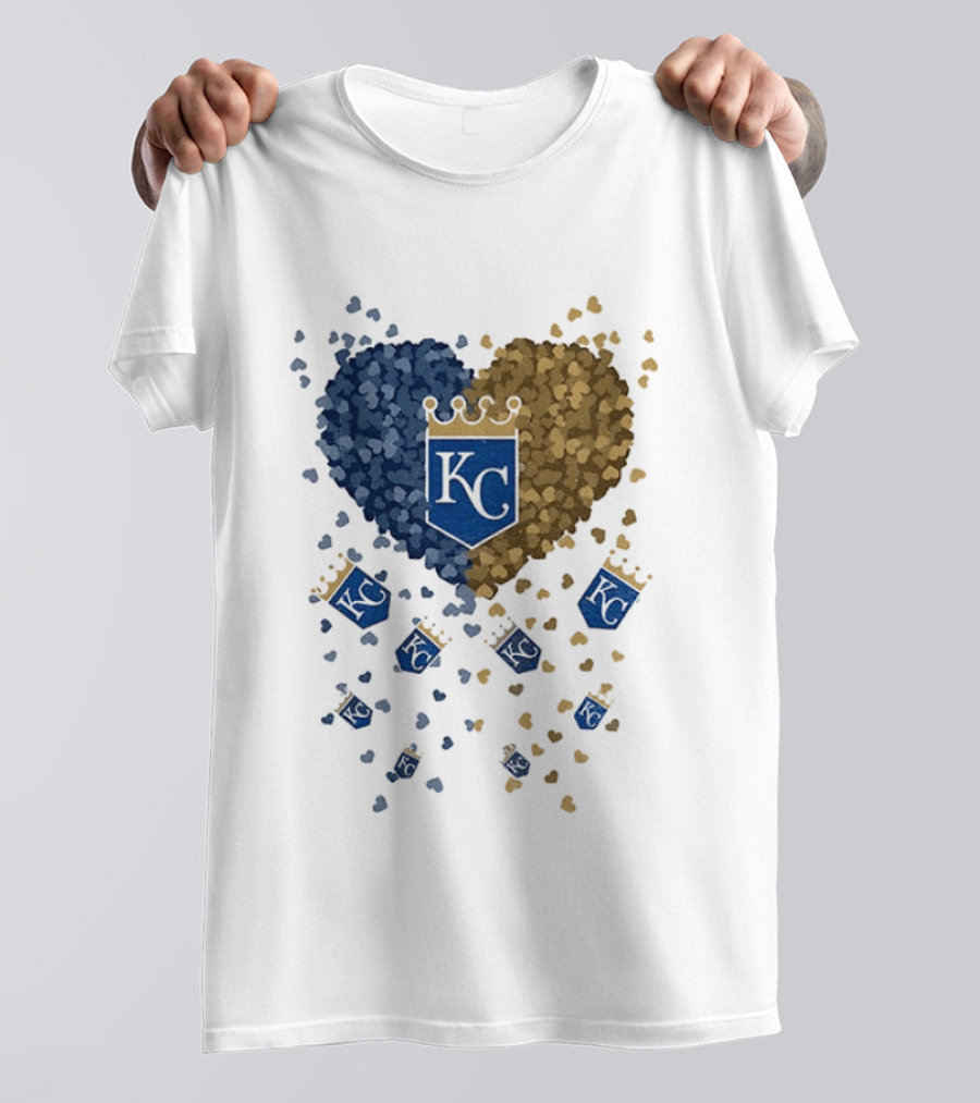 Kansas City Royals Heart KC Emblem MLB 2026 T-Shirt