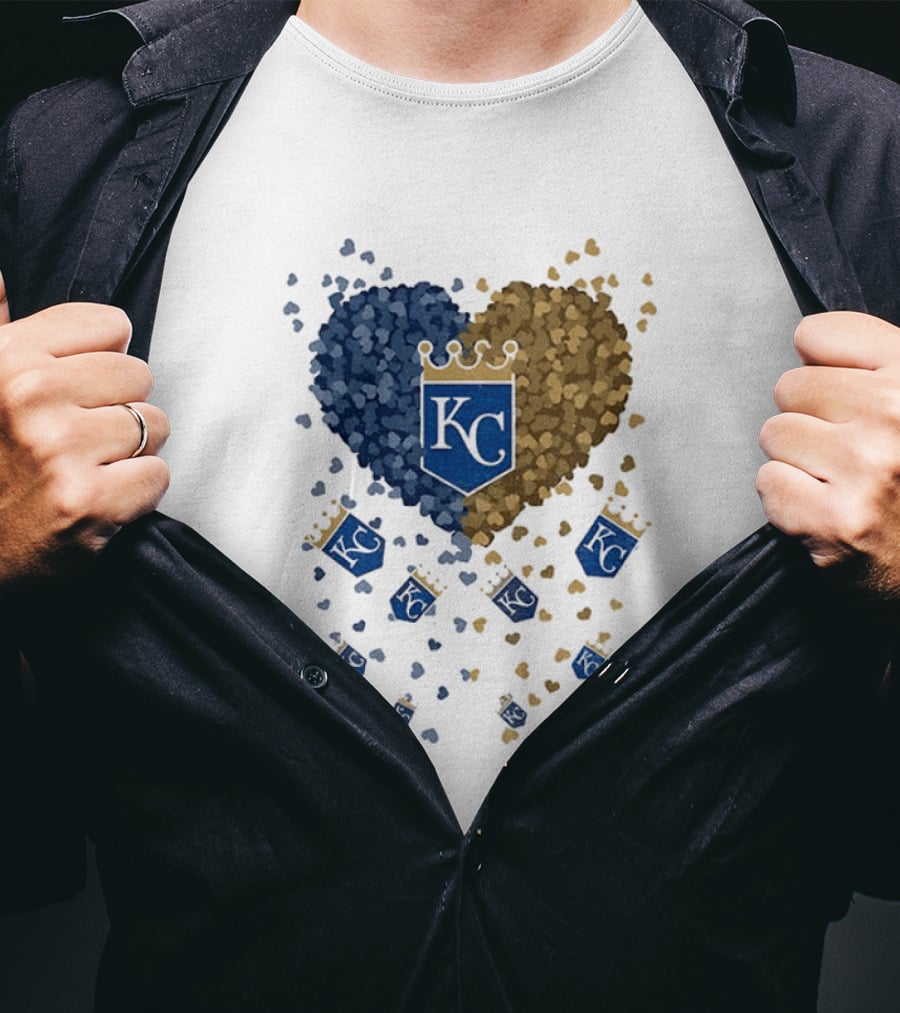 Kansas City Royals Heart KC Emblem MLB 2026 T-Shirt