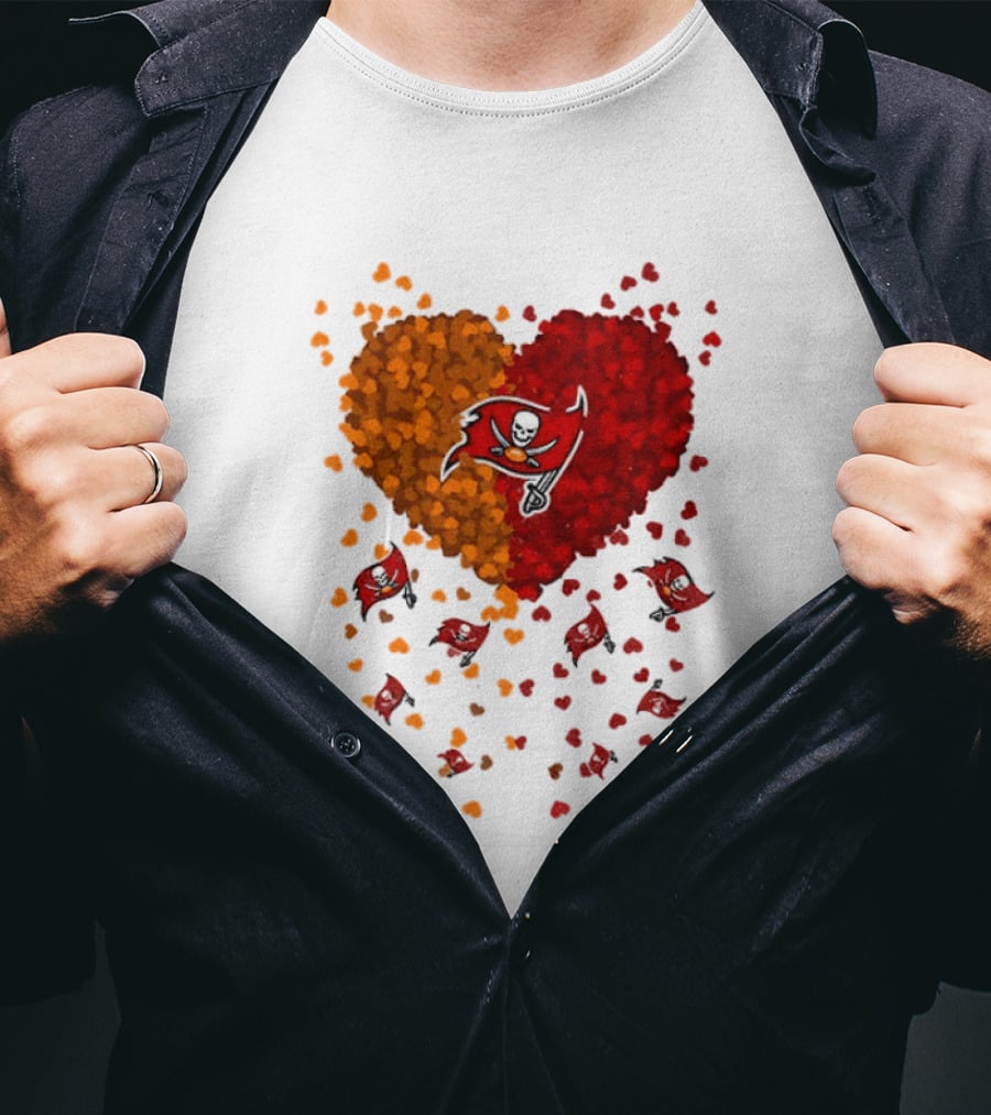 Heart Tampa Bay Buccaneers Football 2026 Iconic Team Spirit T-Shirt