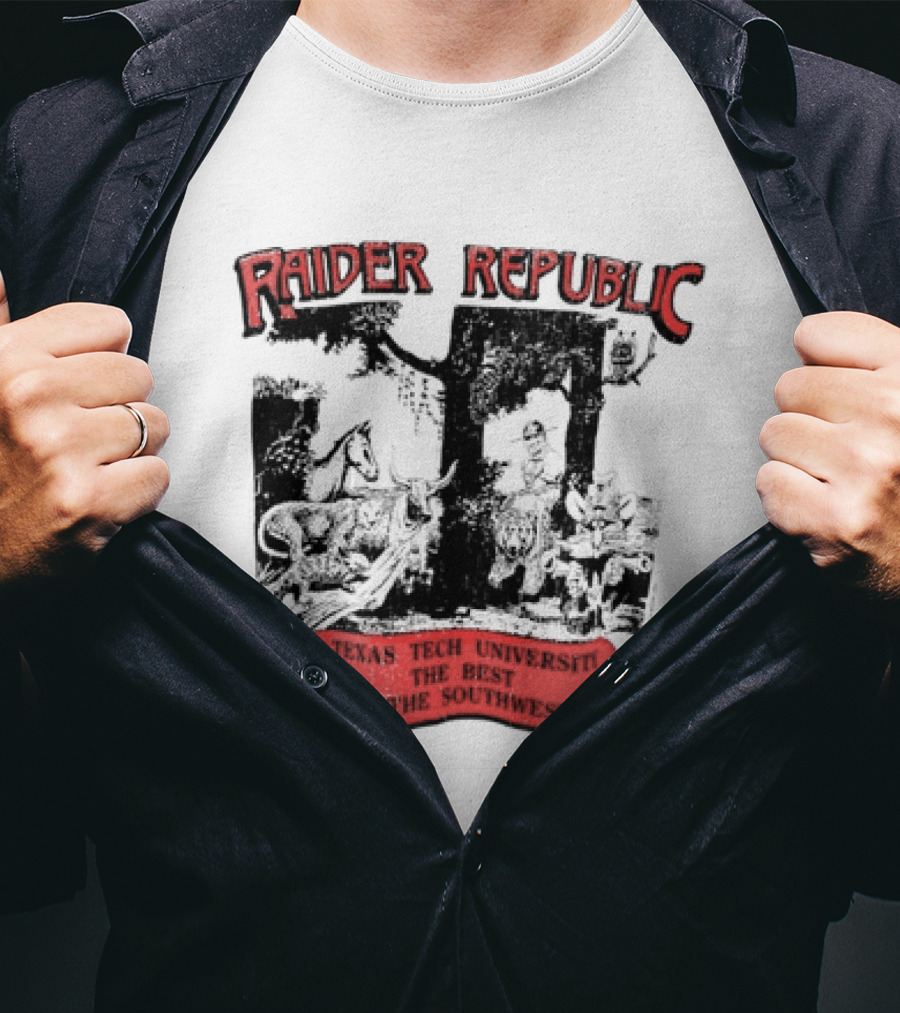 Raider Republic Texas Tech University Best In The Southwest Cowboy T-Shirt