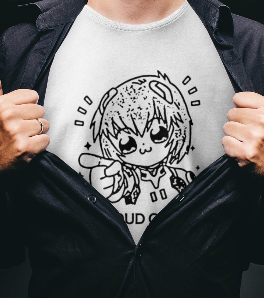 Rei Ayanami I'm Proud Of You Cute Anime Style Art With Finger Pointing T-Shirt