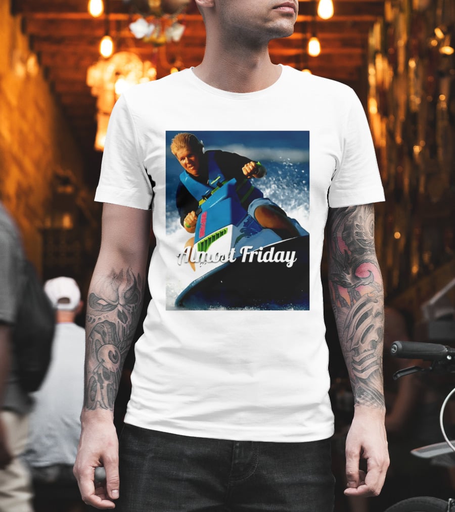 John Daly Throttle Jet Ski Almost Friday T-Shirt