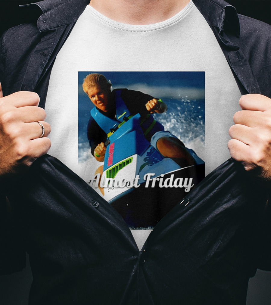John Daly Throttle Jet Ski Almost Friday T-Shirt