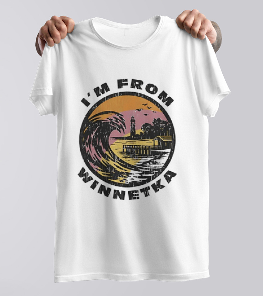 Johnny Hilbrant I'm From Winnetka Wave Scene T-Shirt