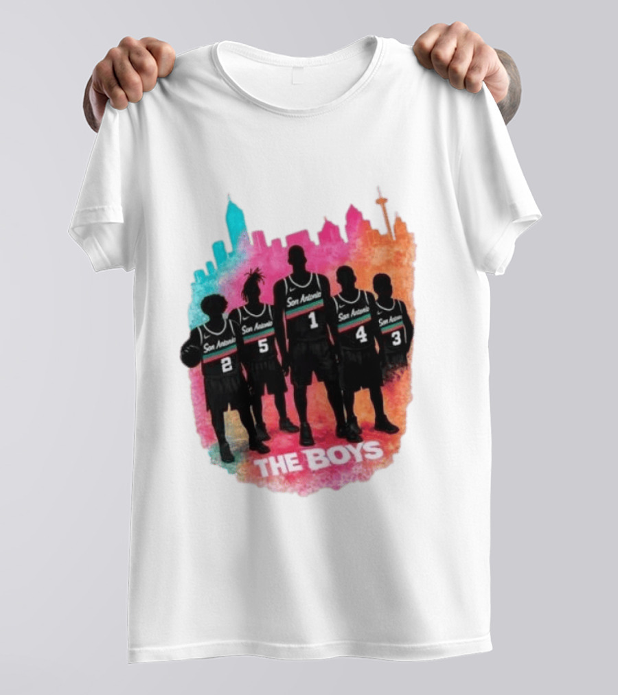 San Antonio Splash Hoops Skyline The Boys T-Shirt