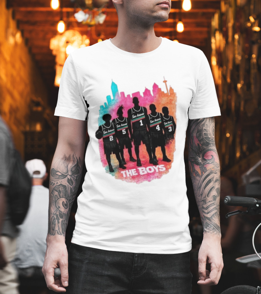San Antonio Splash Hoops Skyline The Boys T-Shirt