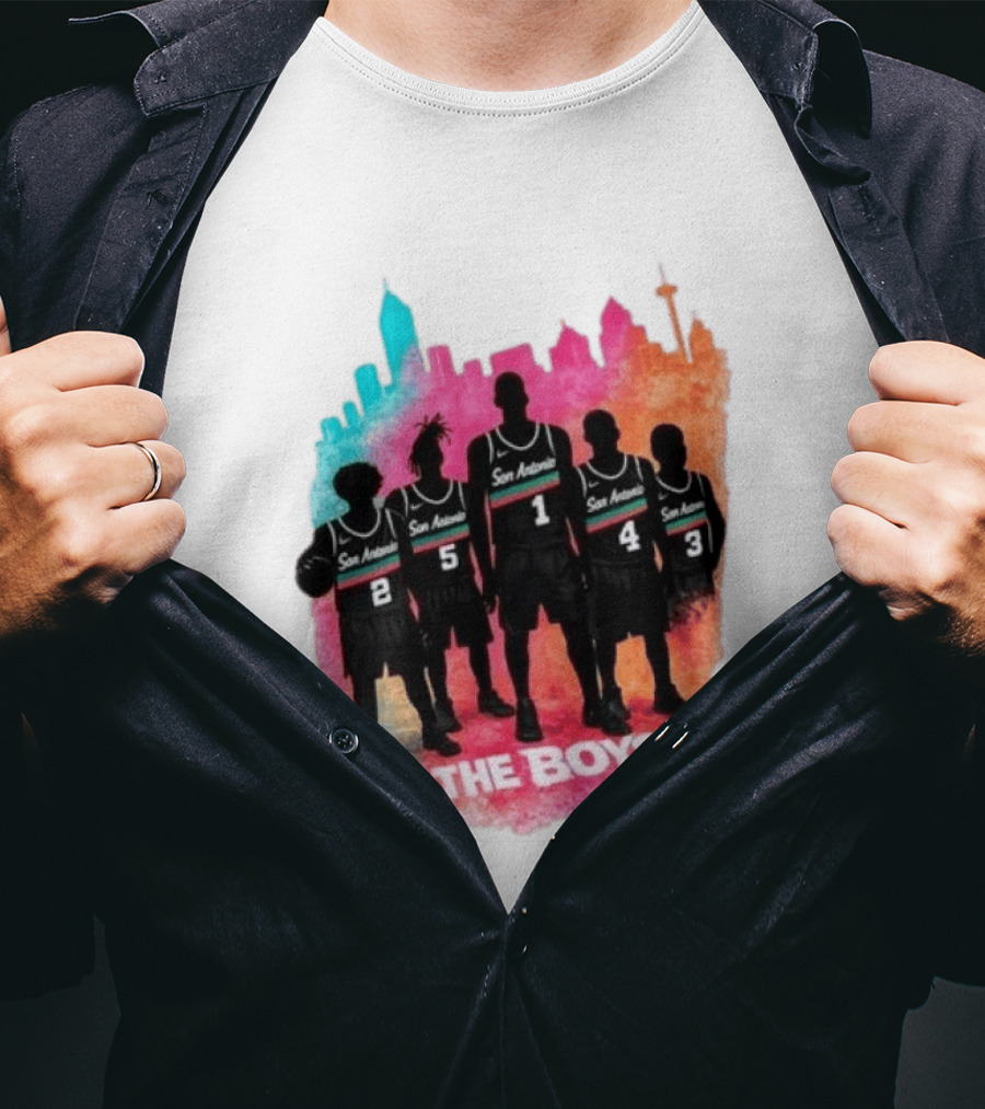 San Antonio Splash Hoops Skyline The Boys T-Shirt