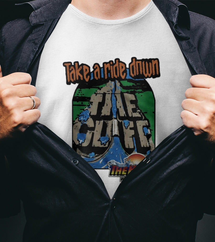 Take A Ride Down The Cliff The Beach Waterpark Experience T-Shirt