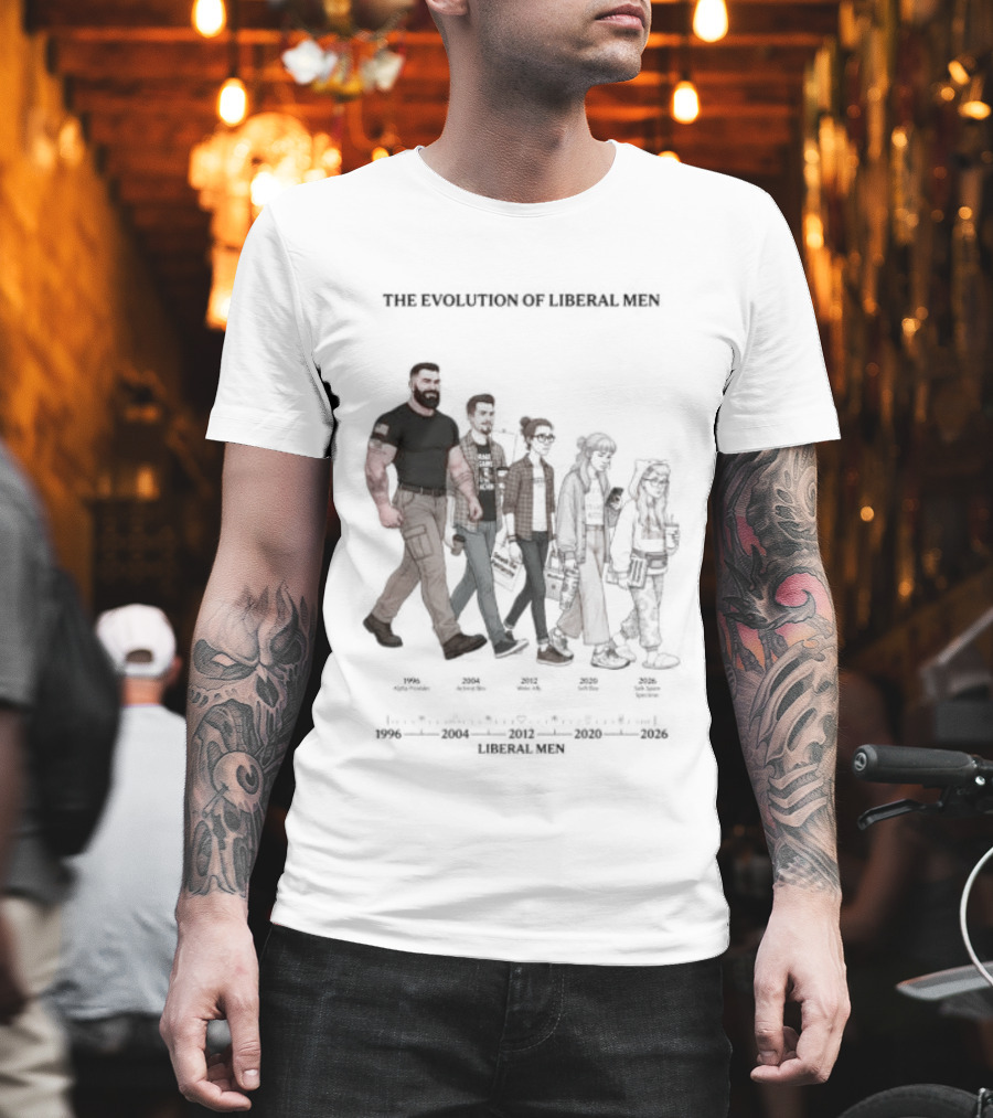 The Evolution Of Liberal Men 2026 T-Shirt
