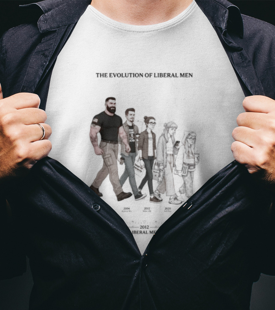 The Evolution Of Liberal Men 2026 T-Shirt