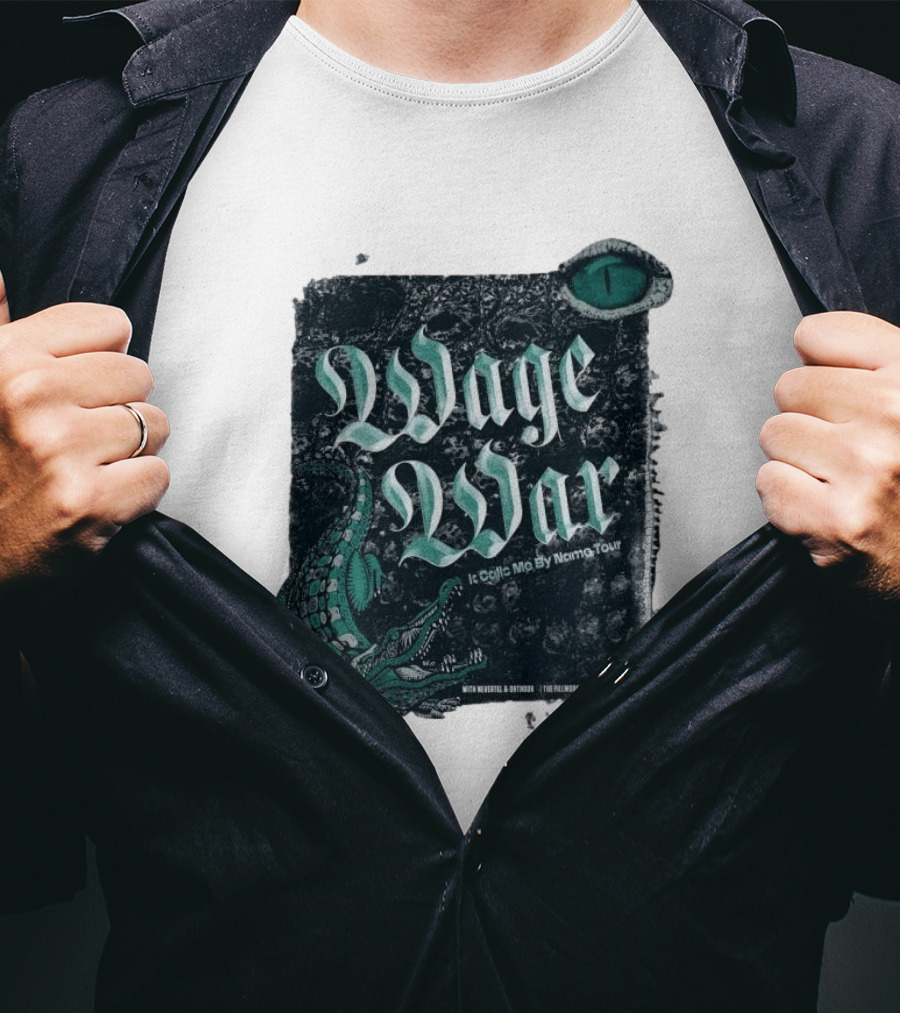 Wage War It Calls Me By Name Tour Detroit MI May 15 2026 Alligator Eye T-Shirt